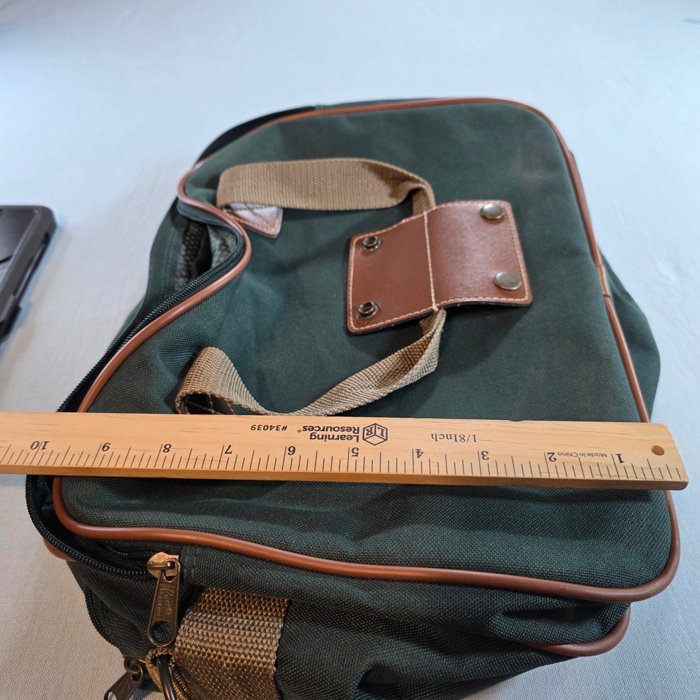 Ricardo Beverly Hills Green Canvas Duffel Bag Travel Carry On Weekend Bag